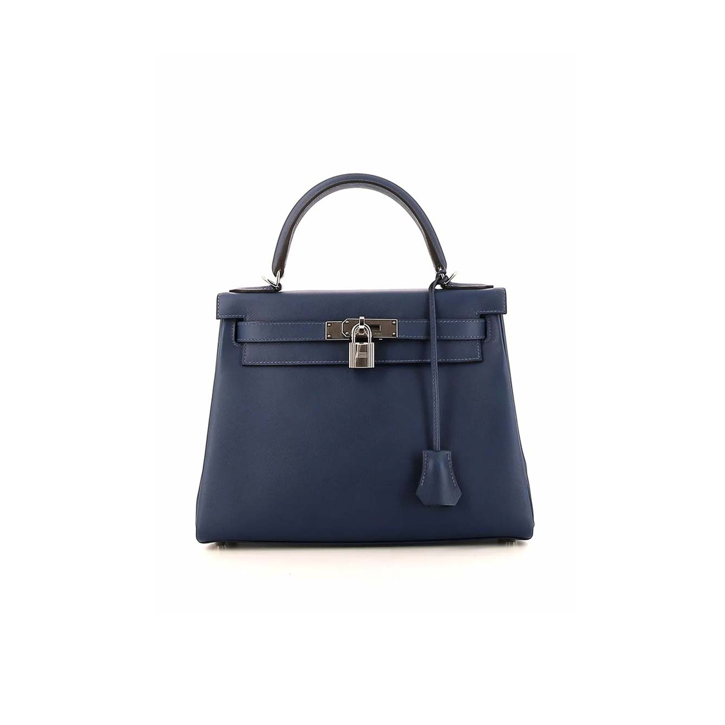 HERMÈS MASTER KELLY 28 VORMANDUM NAVY SILVER (28*22*10cm) 